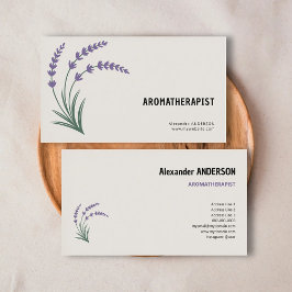 Cartão De Visita Lavender & Aromatherapist