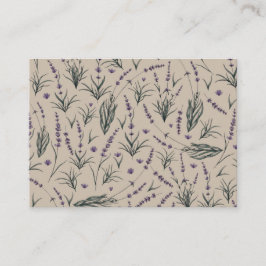 Cartão De Visita Lavender Botanical Pattern Business Card