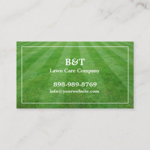 Cartão De Visita Lawn Care Field Grass Business card