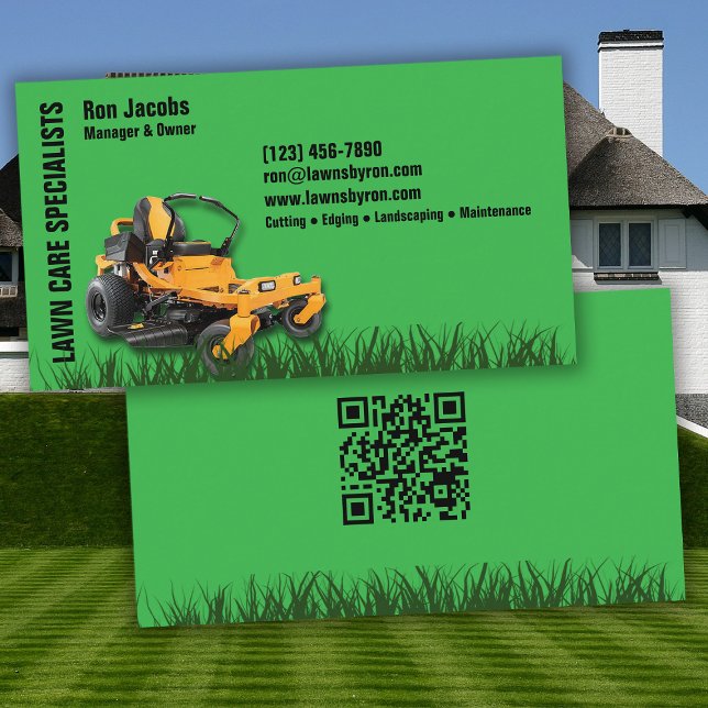 Cartão De Visita Lawn Care Specialist (Criador carregado)