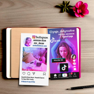Cartão De Visita Layout legal de instantâneo de dois lados da tendê