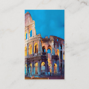 Cartão De Visita ldp COLOSSEUM Roma - à noite -