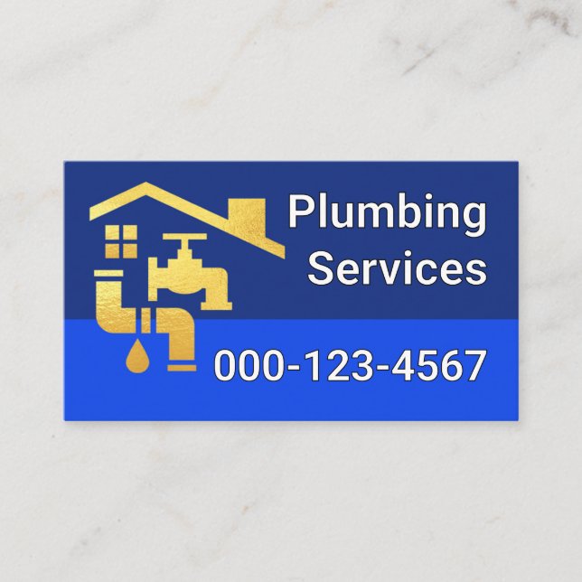 Cartão De Visita Leaking Faucet Pipe Under Rooftop (Frente)