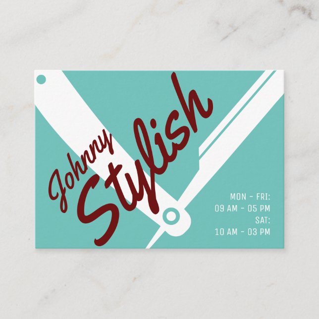 Cartão De Visita Lealdade de cobrir profissional clássica incluída  (Frente)