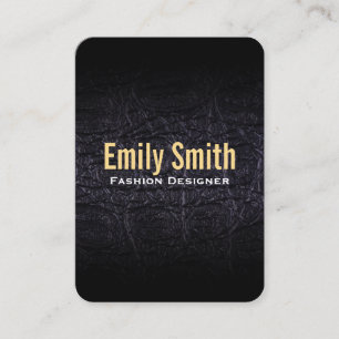 Cartão De Visita Leather Faux (crocodilo)