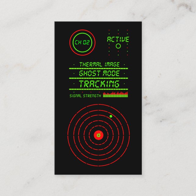 Cartão De Visita LED da Agência Detetive do Serviço de Investigação (Frente)