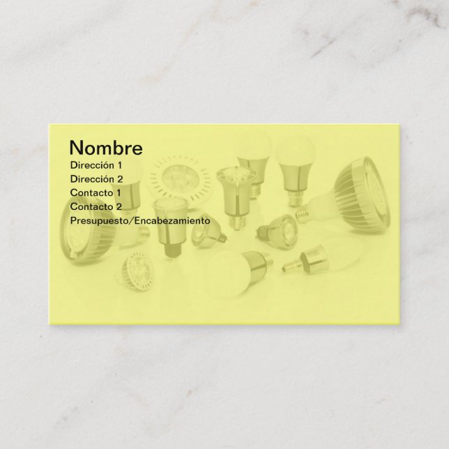 Cartão De Visita Led Lamps (Frente)