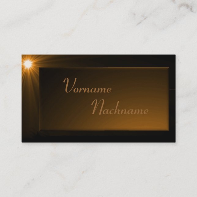 Cartão De Visita LED novidades de excelente de bronze (Frente)