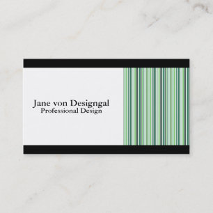 Cartão De Visita Legal faixas verdes