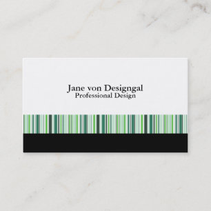 Cartão De Visita Legal faixas verdes
