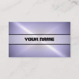 Cartão De Visita Legal Purple Shinless Steel Metal 4