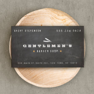 Cartão De Visita Legal Vintage Barber Compra Hetero Razor