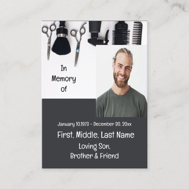 Cartão De Visita Lei do advogado do Memorial Keepsaame (Frente)