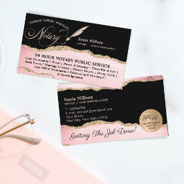 Cartão De Visita Lei do Agente de Assinatura de Notários e Emprésti