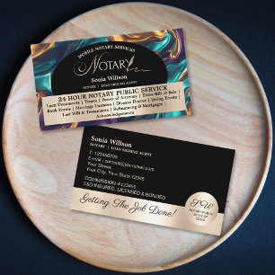 Cartão De Visita Lei do agente de assinatura do notário e do emprés