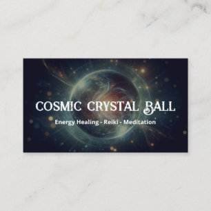 Cartão De Visita Leitor de Tarot de Meios Psíquicos Bola de Cristal