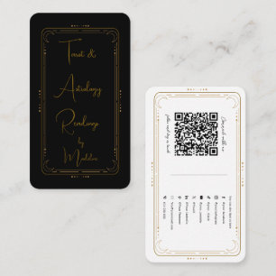 Cartão De Visita Leitor de Tarot Místico Conexão Mídia Social QR