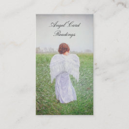 Cartão De Visita Leitura de Design Angel Arte Elegante