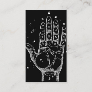Cartão De Visita Leitura de Palma Psíquica do Leitor de Placa Tarot