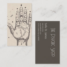 Cartão De Visita Leitura de Palma Psíquica do Leitor de Placa Tarot