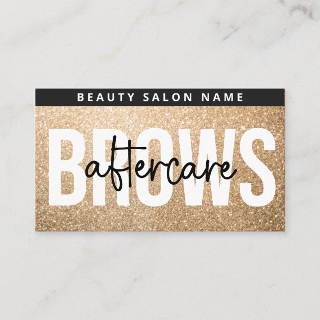 Cartão De Visita Leitura Dourada das Irmãs após tratamento Instruçõ (Frente)