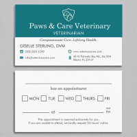 Lembrete da nomeação do veterinário