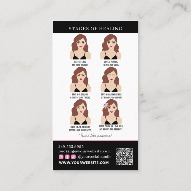 Cartão De Visita Lembrete de Atenção e Compromisso da Microborda Ós (Verso)