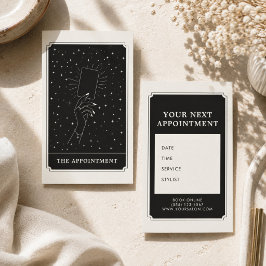 Cartão De Visita Lembrete de Compromisso Místico Tarot Mão Celestia