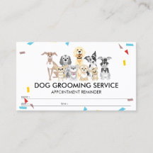 Lembrete de consulta Confetti de cachorros