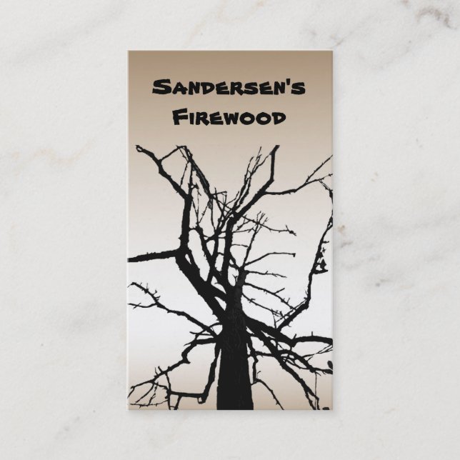 Cartão De Visita Lenha (Frente)