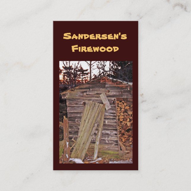 Cartão De Visita Lenha (Frente)