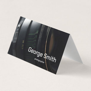 Cartão De Visita Lente da câmera