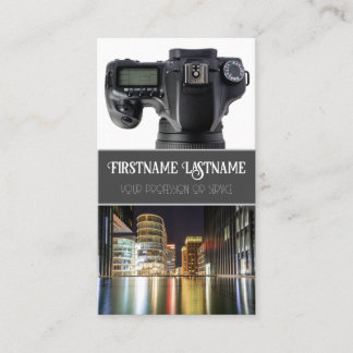 Cartão De Visita Lente de câmera DSLR para fotógrafos e videógrafos