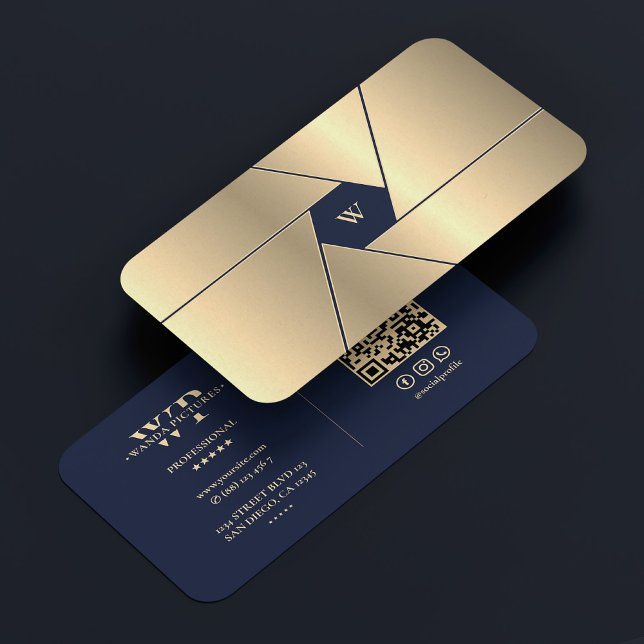 Cartão De Visita Lente Marinho Elegante Azul do Fotógrafo (Photographer Elegant Navy Blue Gold Shutter Lens Business Card
)