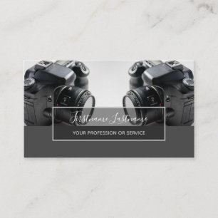 Cartão De Visita Lentes de câmara DSLR para fotógrafos Videógrafos