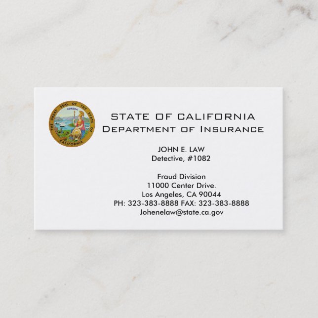 Cartão de visita LEO branco simples (Frente)