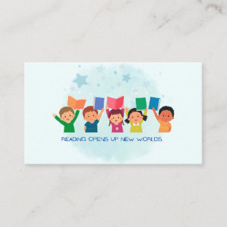 Cartão De Visita Ler Abre Novos Mundos