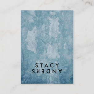 Cartão De Visita Letra Sacudir Chic Rustic