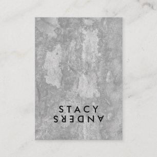 Cartão De Visita Letra Sacudir Chic Rustic