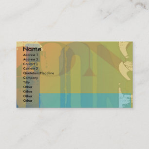 Cartão De Visita Letras usadas