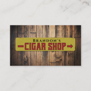 Cartão De Visita Letreiro Personalizado para Loja de Fumo Nome Loja