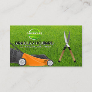 Cartão De Visita Lewn Mower Jardinagem Clippers de borda