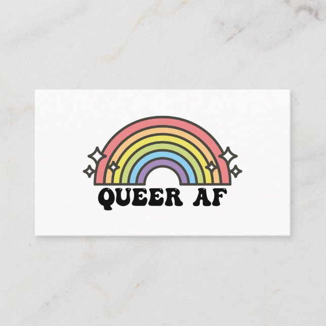 Cartão De Visita LGBTQ Trans Bissexual LGBT Lésbica Orgulho gay da  (Frente)