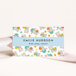 Cartão De Visita Lhamas bonitas, Kids Play Center, Centro de Ativid