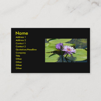 Cartão De Visita Libélula Lotus