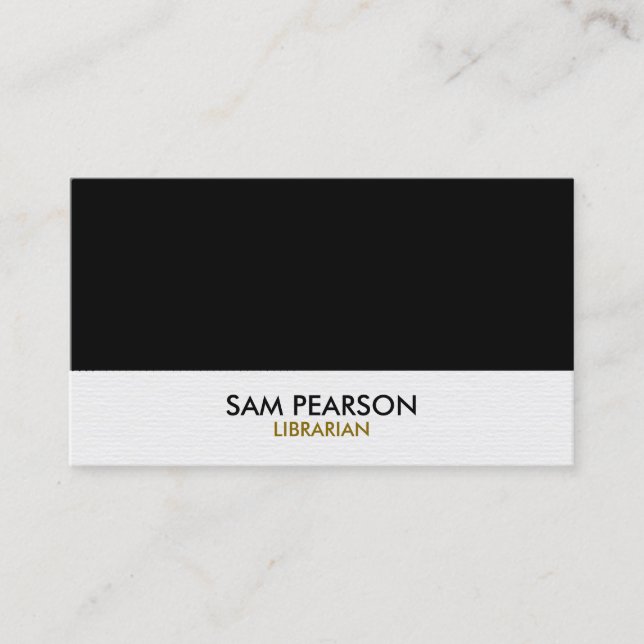 Cartão De Visita Librarian Simple (Frente)