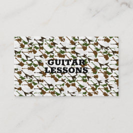 Cartão De Visita Lições de Violão Professor de Música Instrutor Gui