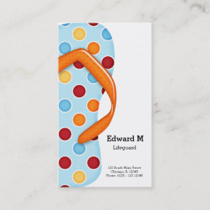 Cartão De Visita Lifeguard do falhanço de sacudir