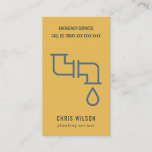 CARTÃO DE VISITA LIGAÇÃO DE PEÇAS DE SERVIÇO DE PLUMBER DE MARI