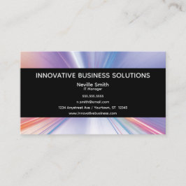 Cartão De Visita Light Radiation Technology IT Communication